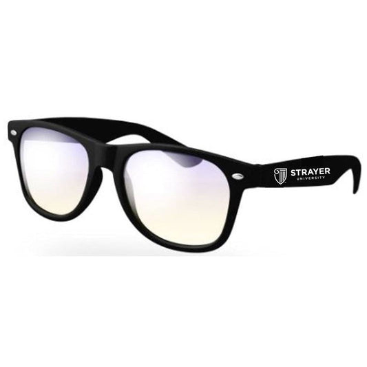 STRAYER Blue Light Blocking Retro Glasses - Black